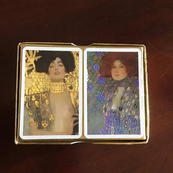 FINAL SALE NEW Gustav Klimt Boxed Playing Cards, Made in Austria - Picture 4 of 4